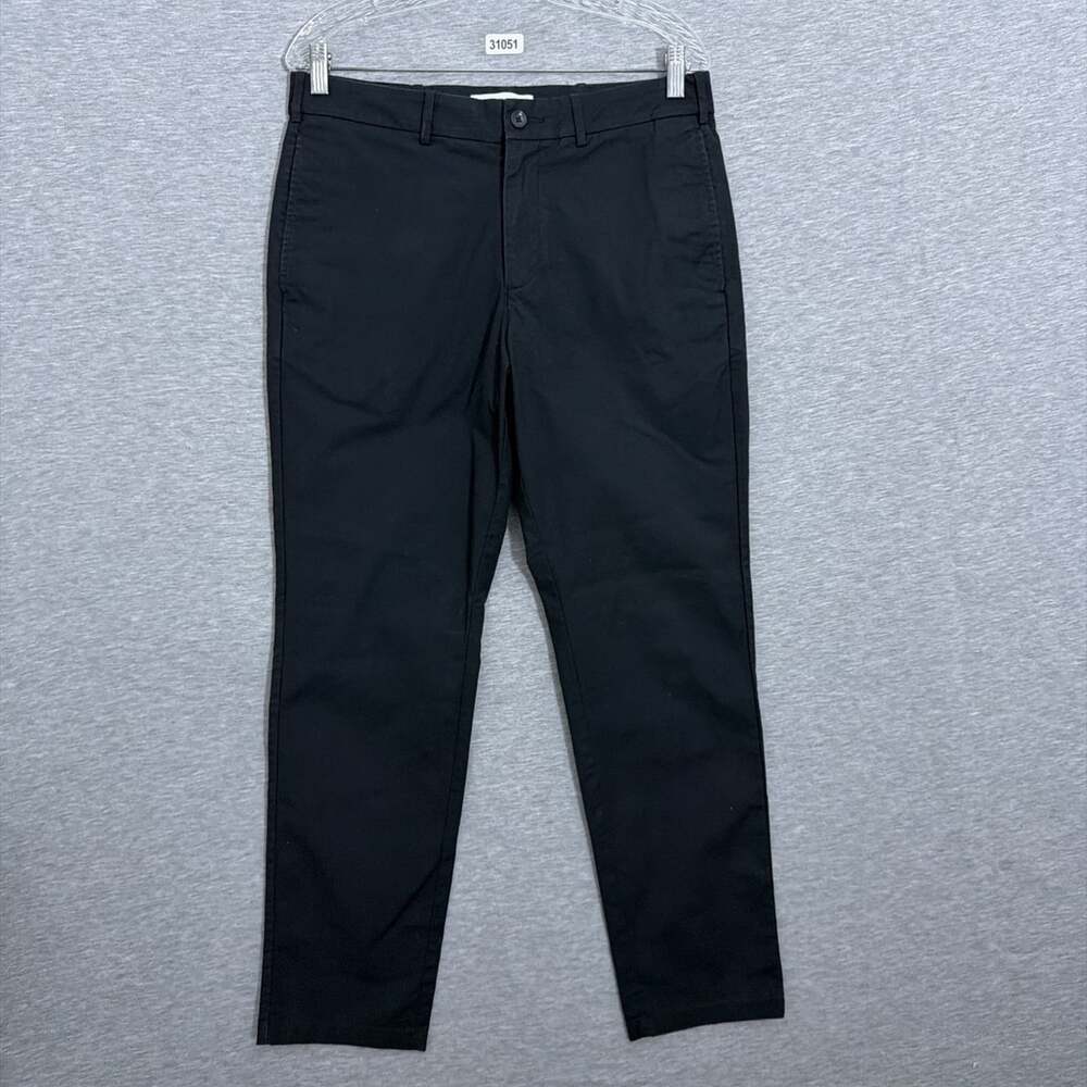 Hill City Mens Size 32x30 Black Everyday Chino Pants Stretch Athletic Fit